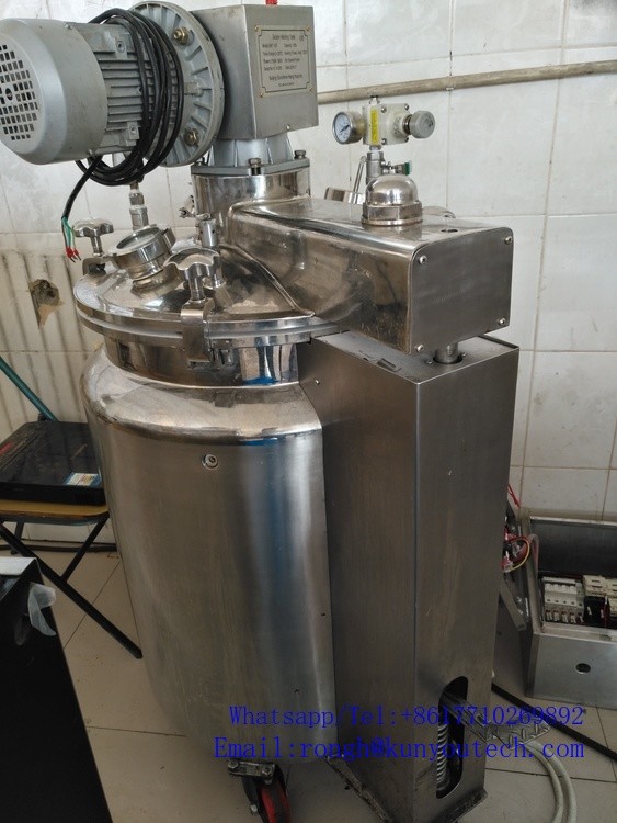 Tangki Peleburan Gelatin 50 - 100 liter dengan dayung yang kuat dan sistem vakum