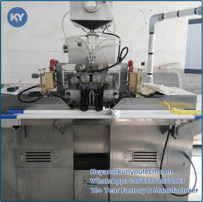 Kualitas  3 Kw Small Batch Soft Capsule Making Machine For Laboratory pabrik
