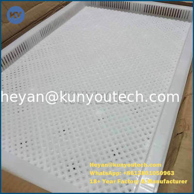 Kualitas  Softgel Capsules Plastic Drying Trays High Temperature Bearing Customized Color pabrik