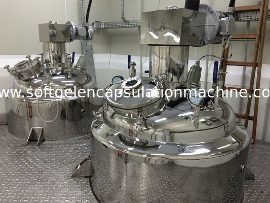 Tangki Pencampur Stainless Steel 316SUS / Tangki Penyimpanan Industri 650L Untuk Pembuatan Softgel