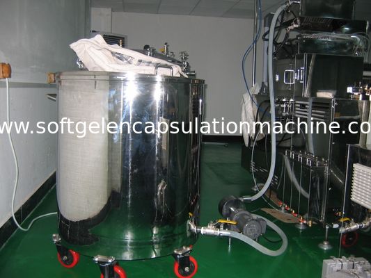 Gelatin Color Mixer Gelatin Filling Softgel Melting Tank Dengan Sistem Pengangkat Hidraulik