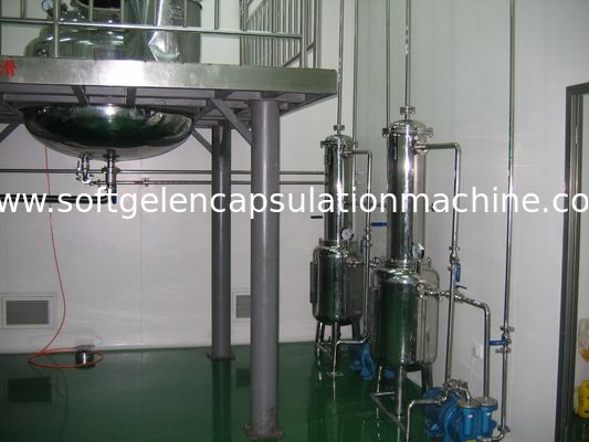 800L Softgel / Paintball Gelatin Melting Tank Dengan Water Bath Dipanaskan dan mixer