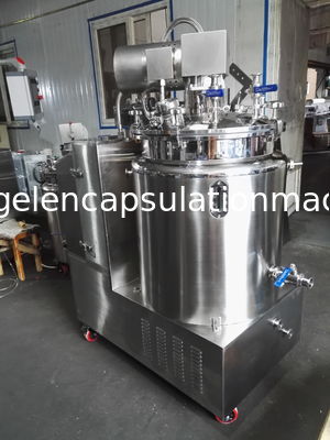 304 SUS 100L Stirring Gelatin Melting Dan Tangki Servis Dengan Standar GMP