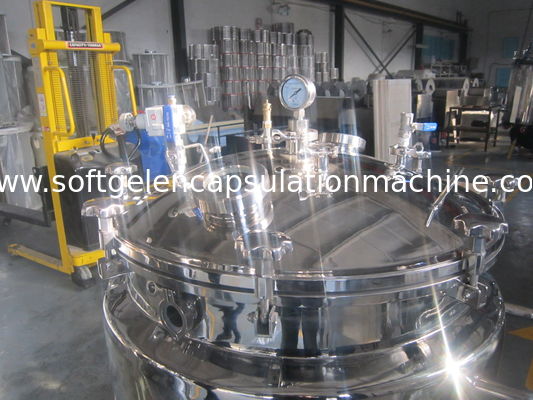 Gelatin Mixer 800L Tangki Pencampuran Tangki Stainless Dengan Desain Platform