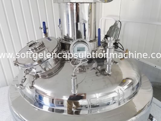 Tangki Peleburan Gelatin Softgel Dengan Kontrol Suhu Tangki Hidrolik Dengan Kotak Kontrol