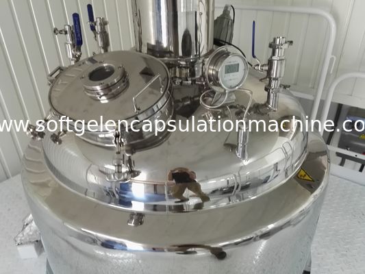 Pemanas Air Kontrol Listrik 1000L Veg Starch Gelatin Melting Tank Dengan Vakum