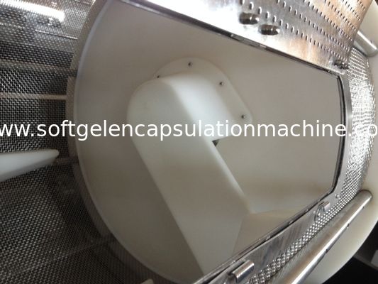 Mesin Pengering Gelatin Lembut Sayuran Pengering Tumbler Enkapsulasi Dengan pendingin convyer