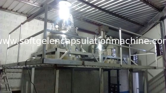 Tangki Peleburan Gelatin Softgel 600L Dengan Desain Vakum / Fungsi Pengadukan dengan Platform dan berat