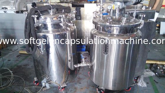 Gelatin Mixer 800L Tangki Pencampuran Tangki Stainless Dengan Desain Platform