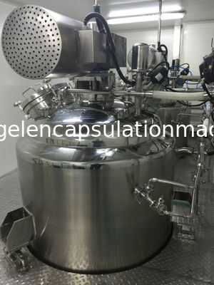 304 SUS 100L Stirring Gelatin Melting Dan Tangki Servis Dengan Standar GMP