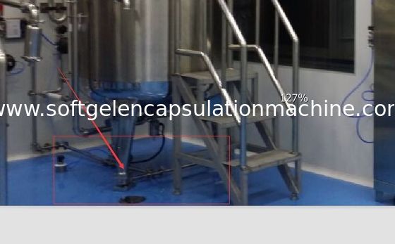 Tangki Peleburan Gelatin Kapsul Dengan Pengukur berat Sensor RTD Bawah, panel kontrol
