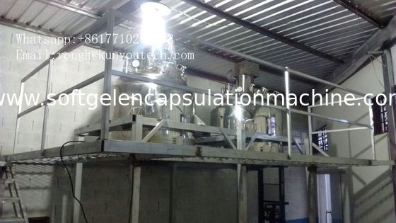 Pemanas Air Kontrol Listrik 1000L Veg Starch Gelatin Melting Tank Dengan Vakum