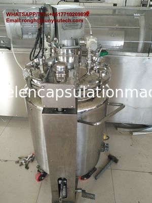 304/316 SUS Stirring Gelatin Melting Tank dengan alat pengukur / tekanan