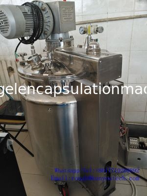 Tangki Peleburan Gelatin 50 - 100 liter dengan dayung yang kuat dan sistem vakum