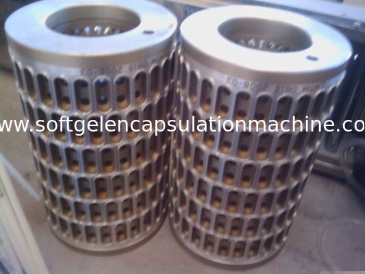 Cetakan Kapsul / Die Rolls Untuk Mesin Enkapsulasi gelatin lunak Untuk Oval, Oblong Softgel