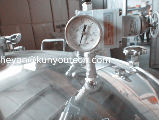 100L Gelatin / Tangki Penyimpanan Stainless Steel Cair / Pasokan Udara Tekanan Gelatin