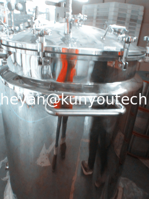 100L Gelatin / Tangki Penyimpanan Stainless Steel Cair / Pasokan Udara Tekanan Gelatin