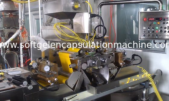 Mesin Enkapsulasi Paintball Otomatis 20kw Dengan Pelumasan Pita Gelatin