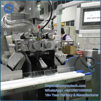 PLC + HMI Switch Automatic Pharma Packaging Machinery Softgel / Kosmetik