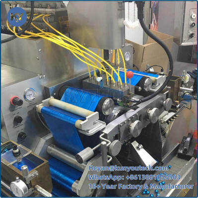 PLC + HMI Switch Automatic Pharma Packaging Machinery Softgel / Kosmetik
