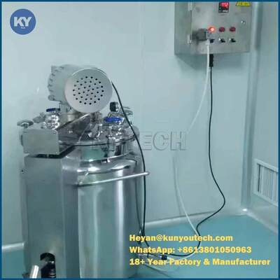 Tangki Stainless Steel Pengaduk Penyimpanan 100L Dengan Pompa Vakum Pemanas Listrik