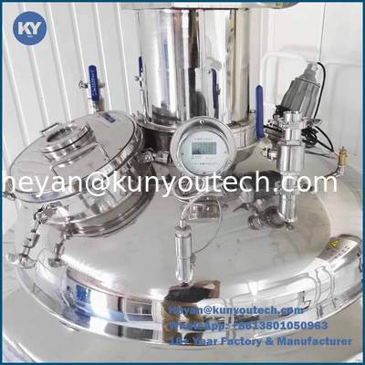 Tangki Pencampur Stainless Steel 316SUS / Tangki Penyimpanan Industri 650L Untuk Pembuatan Softgel