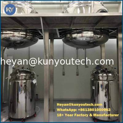 Paintball / Kapal Stainless Steel Kosmetik Dengan Pengaduk Multi-Lapisan