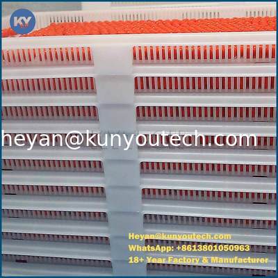 Tray pengering plastik kelas makanan 762x495x55mm dengan ketahanan -40 sampai 140 derajat dan struktur ringan untuk paintball atau kapsul lunak