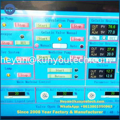 380V/50HZ Mesin Softgel Tanpa Jahit dengan Kapasitas Output 54000 pcs dan Dosis Kapsul 5 ~ 20 mg
