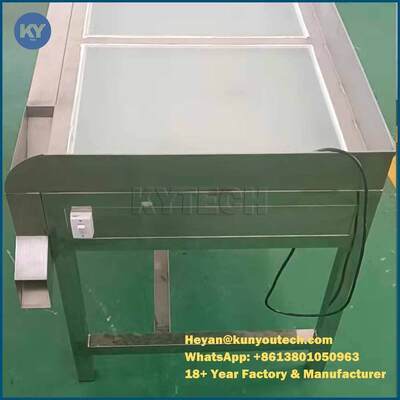 304 SUS Material Softgel Capsule Inspection Machine / Meja Untuk Perusahaan Pharmatech