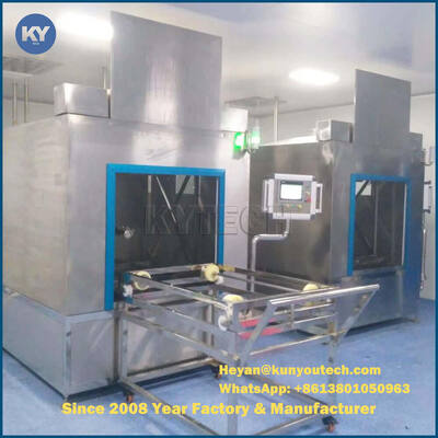 Otomatis Proses pra-mencuci, membersihkan, membilas, menyiram, dan pengeringan mesin pembersih keranjang pengering tumble