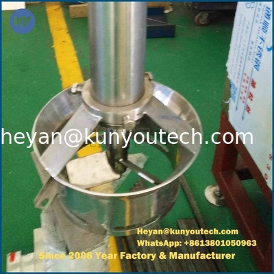 Stainless Steel Softgel Melting Gelatin Color Mixer Dengan Sistem Pengangkat Hidraulik