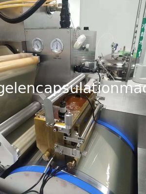 Mesin Enkapsulasi Kunyou Softgel untuk penggunaan farmasi dan paintball Dengan PLC