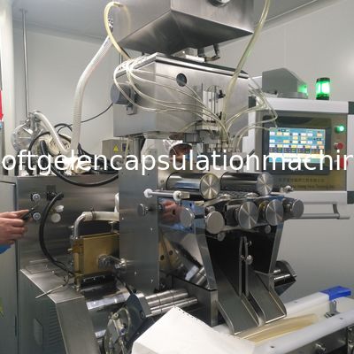 1900kG Berat Soft Gel Capsule Filling Machine Untuk Bahan Stainless Steel Minyak Ikan Makanan