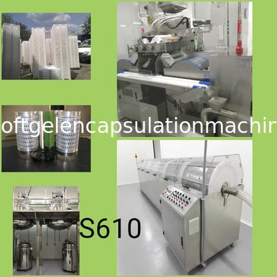 Mesin Enkapsulasi Softgel Medis Skala Besar 10 Inch Kontrol Plc