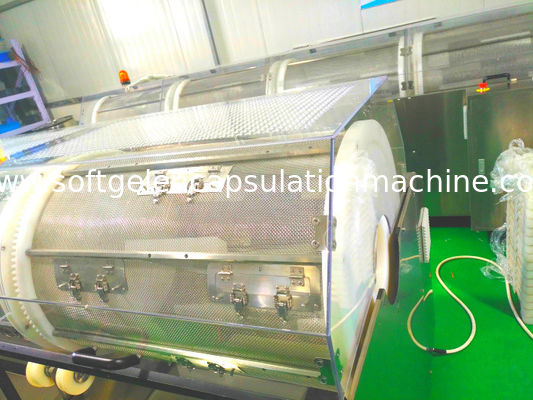 Softgel 2 Layers Encapsulation Tumbler Dryer Dengan Blower Udara Besar