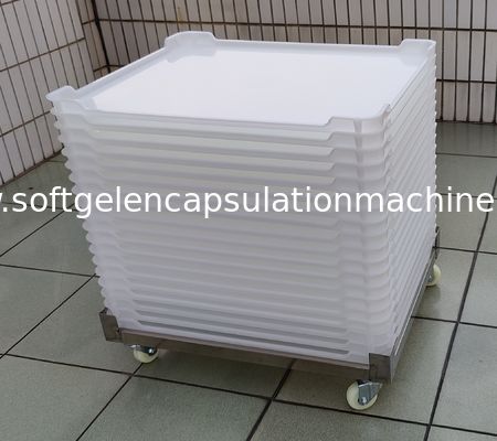 PP ABS Flat Bottom PPE CE 5cm Baki Pengeringan Plastik Untuk Pengeringan Kapsul