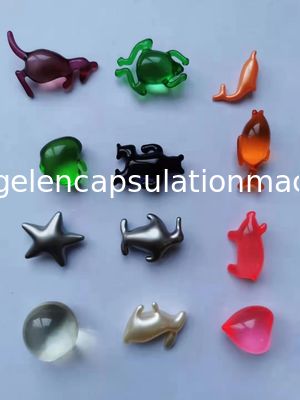 Mesin Enkapsulasi Paintball Plc Halal Soft Capsule Oil Dan Paste Filling